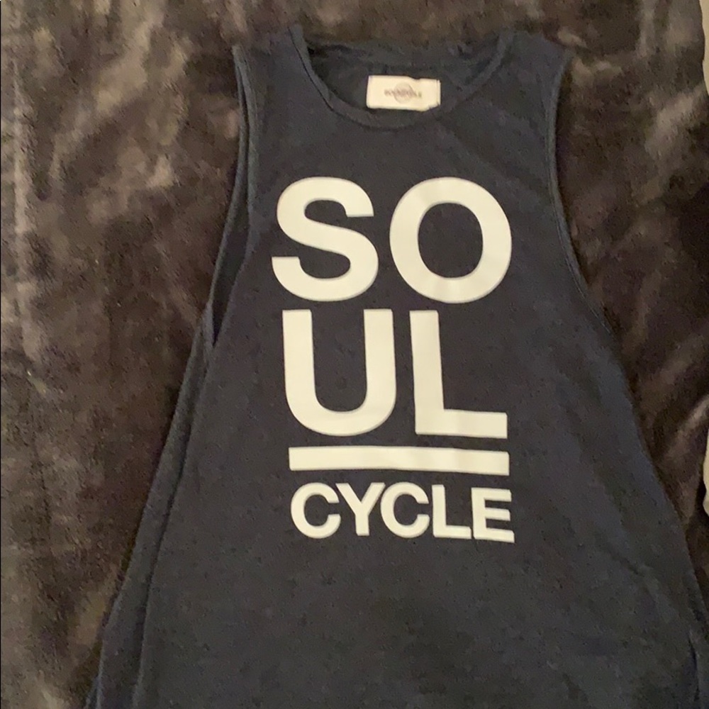 SoulCycle Tank - Heathered Navy Sz Small
